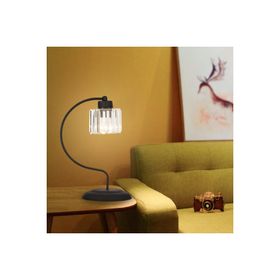Apliqa Tufty Siyah Kristalli Taşlı Dekoratif Tasarım Salon- Yatak Odası Modern Retro Abajur