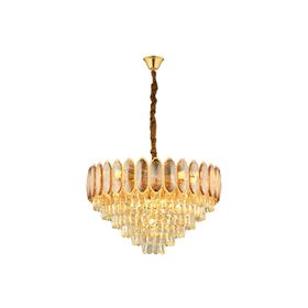 Apliqa Uliana Büyük Gold Kaplamalı Kristal Taşlı Avize