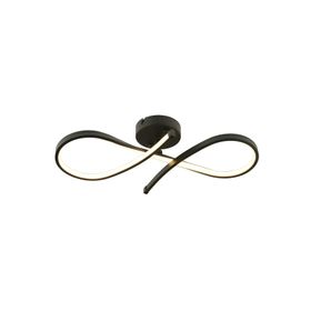 Apliqa Vetto Siyah 38 Watt Modern Plafonyer Led Avize