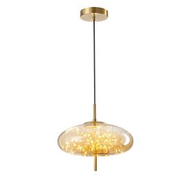 Apliqa Zuna 10 Watt 3000K Eskitme Bal Camlı Tekli Peri Led Sarkıt Avize