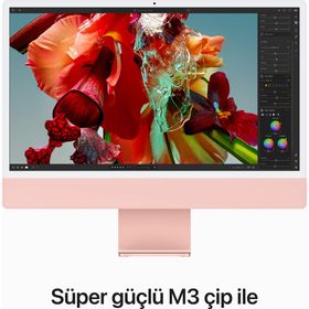 Apple iMac MQRD3TU/A M3 8CPU 8GPU 8GB RAM 256GB SSD macOS 24 inç Pembe All in One Bilgisayar