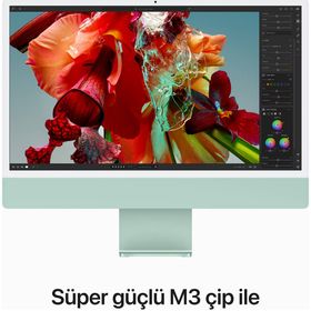 Apple iMac MQRN3TU/A M3 8CPU 10GPU 8GB RAM 256GB SSD macOS 24 inç Yeşil All in One Bilgisayar 