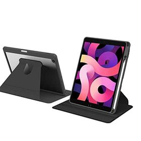 Apple iPad 10.2 İnce ve Fit Siyah 9.Nesil Uyumlu 360° Dönebilen Standlı Nayn Tablet Kılıfı