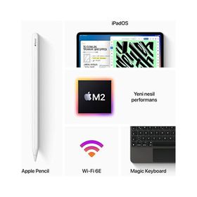Apple iPad Pro 4.Nesil MNYM3TU/A Wi-Fi+Cellular 2TB 11 inç Gümüş Tablet PC