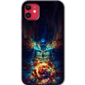 Apple iPhone 11 Ballı Baykuş Baskılı Uyumlu Silikon Kılıf
