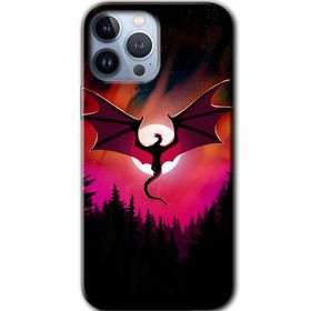 Apple iPhone 11 Pro Dragon Night Baskılı Uyumlu Silikon Kılıf