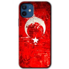 Apple iPhone 12 Albayrak 2 Baskılı Uyumlu Silikon Kılıf