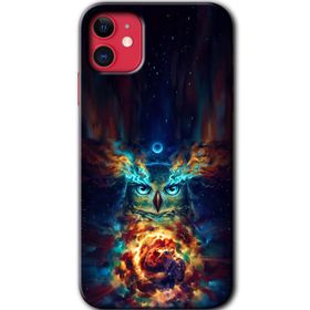 Apple iPhone 12 Ballı Baykuş Baskılı Uyumlu Silikon Kılıf