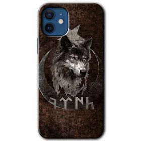 Apple iPhone 12 Bozkurt Göktürk Baskılı Uyumlu Silikon Kılıf