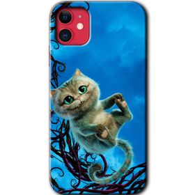 Apple iPhone 12 Çılgın Kedi Baskılı Uyumlu Silikon Kılıf