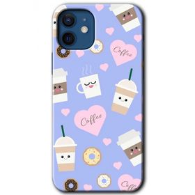Apple iPhone 12 Coffee Cake Baskılı Uyumlu Silikon Kılıf