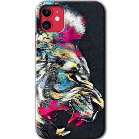 Apple iPhone 12 Colorfull Aslan Baskılı Uyumlu Silikon Kılıf