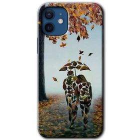 Apple iPhone 12 Doğadan Aşk Baskılı Uyumlu Silikon Kılıf