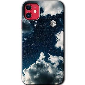Apple iPhone 12 Gece Gökyüzü Baskılı Uyumlu Silikon Kılıf