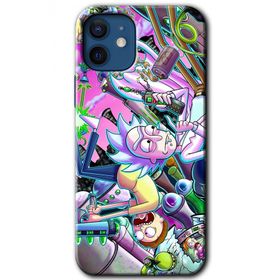 Apple iPhone 12 Graffiti Çizgi Film Baskılı Uyumlu Silikon Kılıf
