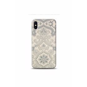 Apple Iphone 12 Gri Ton Desenli Silikon Cep Telefonu Kılıf