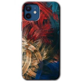 Apple iPhone 12 Karma Boyalar Baskılı Uyumlu Silikon Kılıf