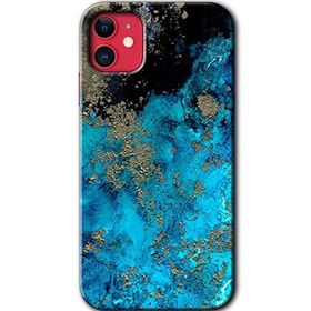 Apple iPhone 12 Klas Mermer Baskılı Uyumlu Silikon Kılıf