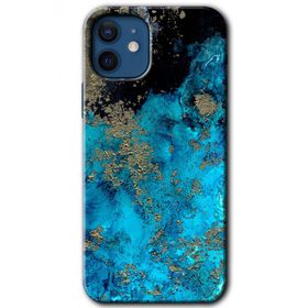 Apple iPhone 12 Klas Mermer Baskılı Uyumlu Silikon Kılıf