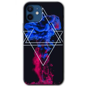 Apple iPhone 12 Mekanik Duman 1 Baskılı Uyumlu Silikon Kılıf