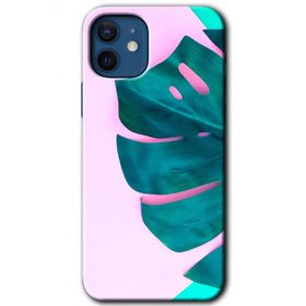 Apple iPhone 12 Mini 3D Yaprak Baskılı Uyumlu Silikon Kılıf