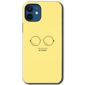 Apple iPhone 12 Mini Be Honest Baskılı Uyumlu Silikon Kılıf