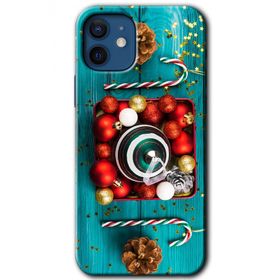Apple iPhone 12 Mini Christmas Baskılı Uyumlu Silikon Kılıf