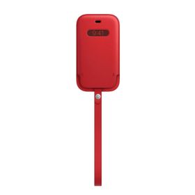 Apple İphone 12 Mini İçin Product Red Magsafe Özellikli Deri Kılıf