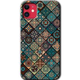 Apple iPhone 12 Mini Mandala Desen Baskılı Uyumlu Silikon Kılıf
