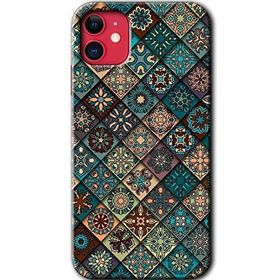 Apple iPhone 12 Mini Mandala Desen Baskılı Uyumlu Silikon Kılıf