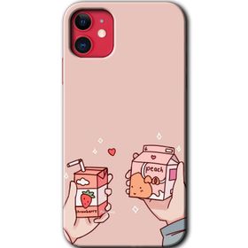 Apple iPhone 12 Mini Meyveli Süt Baskılı Uyumlu Silikon Kılıf