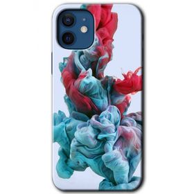 Apple iPhone 12 Mini Renkli Karışım Baskılı Uyumlu Silikon Kılıf