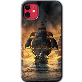 Apple iPhone 12 Mini Siyah İnci Baskılı Uyumlu Silikon Kılıf