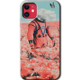 Apple iPhone 12 Mini Uzay Bahçesi Baskılı Uyumlu Silikon Kılıf