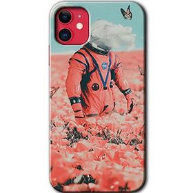 Apple iPhone 12 Mini Uzay Bahçesi Baskılı Uyumlu Silikon Kılıf