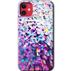 Apple iPhone 12 Mosaic Fragments Colorfull Baskılı Uyumlu Silikon Kılıf