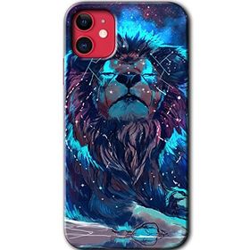 Apple iPhone 12 Neon Aslan Baskılı Uyumlu Silikon Kılıf