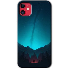 Apple iPhone 12 Night Fores Mount Baskılı Uyumlu Silikon Kılıf
