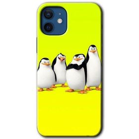 Apple iPhone 12 Penguenler Baskılı Uyumlu Silikon Kılıf