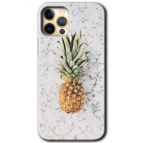 Apple iPhone 12 Pro Ananas Baskılı Uyumlu Silikon Kılıf
