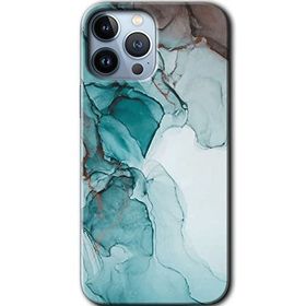 Apple iPhone 12 Pro Buzul Mermer Baskılı Uyumlu Silikon Kılıf