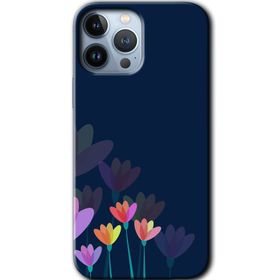 Apple iPhone 12 Pro Çizim Çiçekleri Baskılı Uyumlu Silikon Kılıf