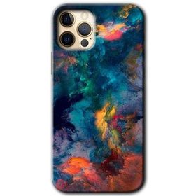 Apple iPhone 12 Pro Color Storm Baskılı Uyumlu Silikon Kılıf