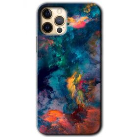 Apple iPhone 12 Pro Color Storm Baskılı Uyumlu Silikon Kılıf