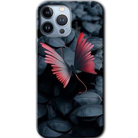 Apple iPhone 12 Pro Dark Butterfly Baskılı Uyumlu Silikon Kılıf