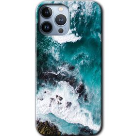 Apple iPhone 12 Pro Deniz Kıyısı Baskılı Uyumlu Silikon Kılıf