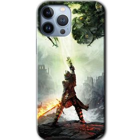 Apple iPhone 12 Pro Dragon Hunter Baskılı Uyumlu Silikon Kılıf