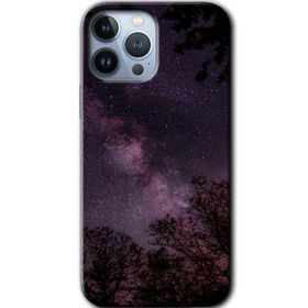 Apple iPhone 12 Pro Gece Galaksi Baskılı Uyumlu Silikon Kılıf