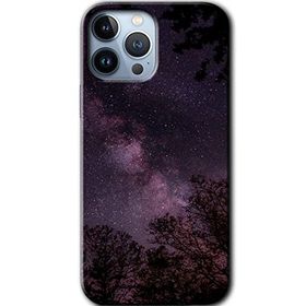 Apple iPhone 12 Pro Gece Galaksi Baskılı Uyumlu Silikon Kılıf