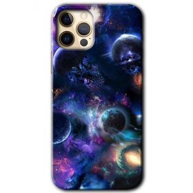 Apple iPhone 12 Pro Gezegen Karışımı Baskılı Uyumlu Silikon Kılıf